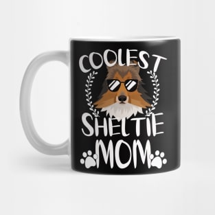 Glasses Coolest Sheltie Dog Mom Mug